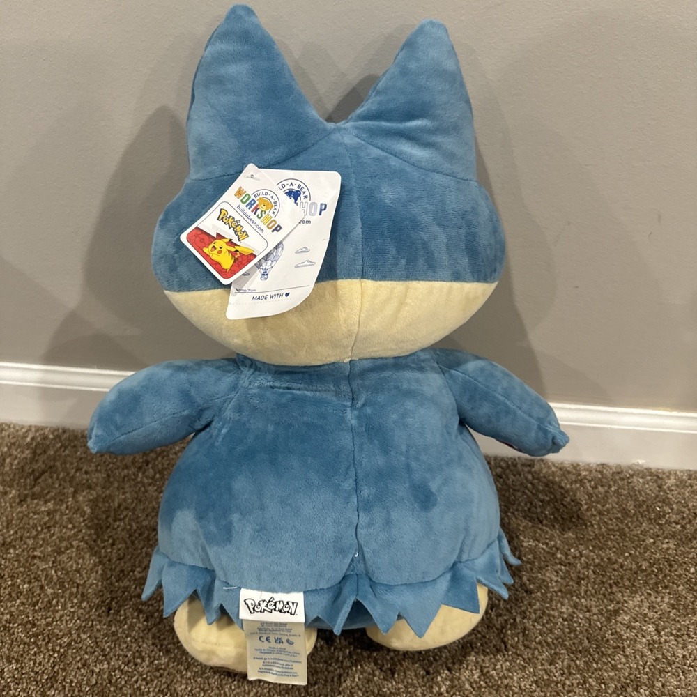 Pokémon Munchlax Build A Bear Plush BAB Snorlax Stuffed Animal With Sound 17" - Picture 3 of 4